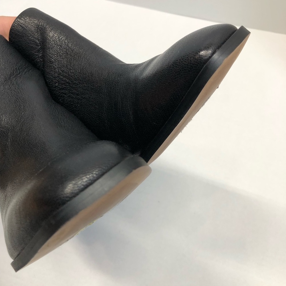 Vionic Square Toe Leather Ankle Booties, Black, E… - image 3